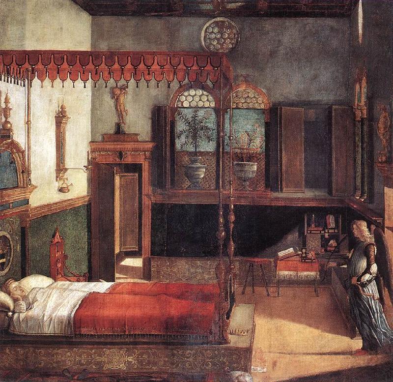CARPACCIO, Vittore The Dream of St Ursula  dfg oil painting image